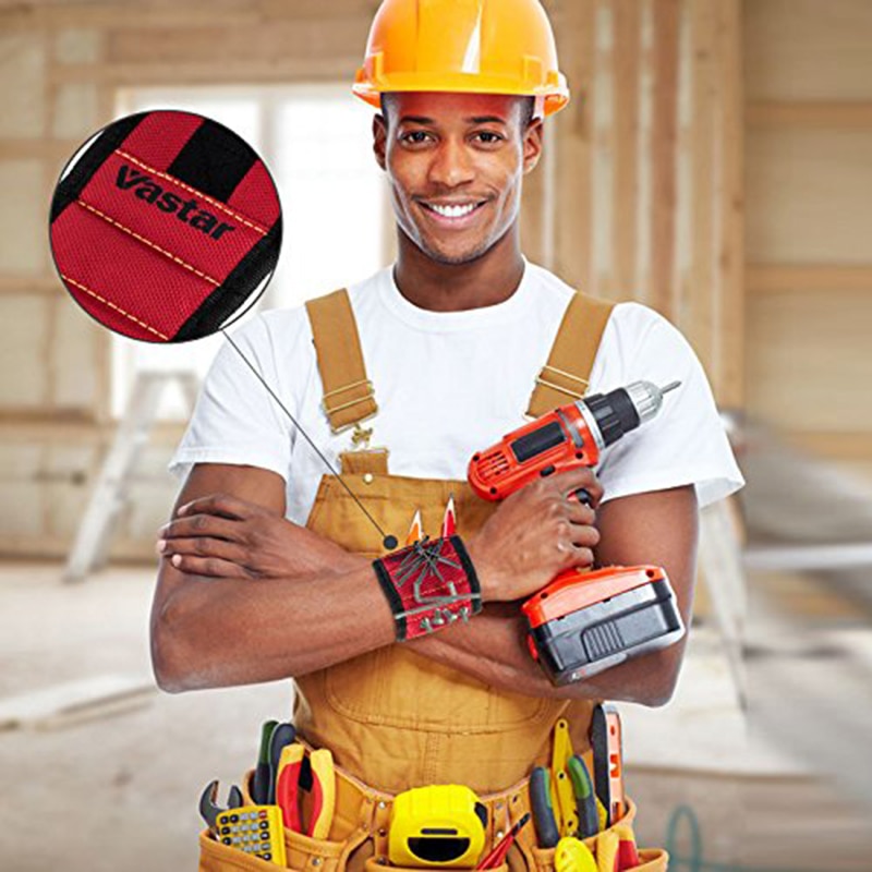 Magnetische Armband Tragbare Werkzeug Tasche mit 3 Magnet Elektriker Handgelenk Werkzeug Gürtel Schrauben Nägel Bohrer Armband für Reparatur Werkzeug Magnetische Armband Tragbare Werkzeug Tasche mit 3 Magnet Elektriker Handgelenk Werkzeug Gürtel Schrauben Nägel Bohrer Armband für Reparatur Werkzeug