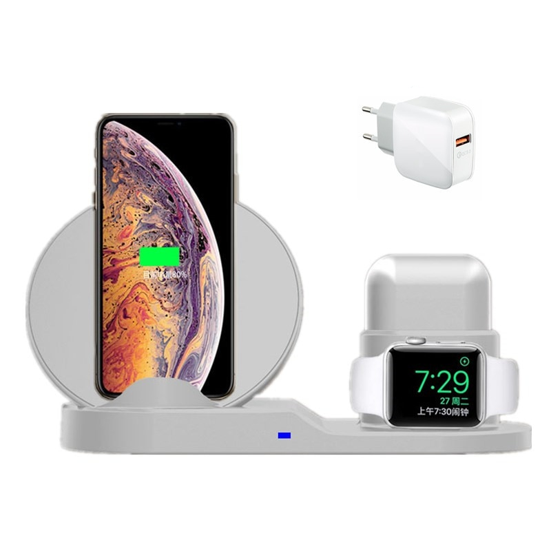 3 in 1 10W Schnelle Drahtlose Ladegerät Dock Station Schnelle Lade Für iPhone XR XS Max 8 für Apple uhr 2 3 4 Für AirPods Für Samsung 3 in 1 10W Schnelle Drahtlose Ladegerät Dock Station Schnelle Lade Für iPhone XR XS Max 8 für Apple uhr 2 3 4 Für AirPods Für Samsung