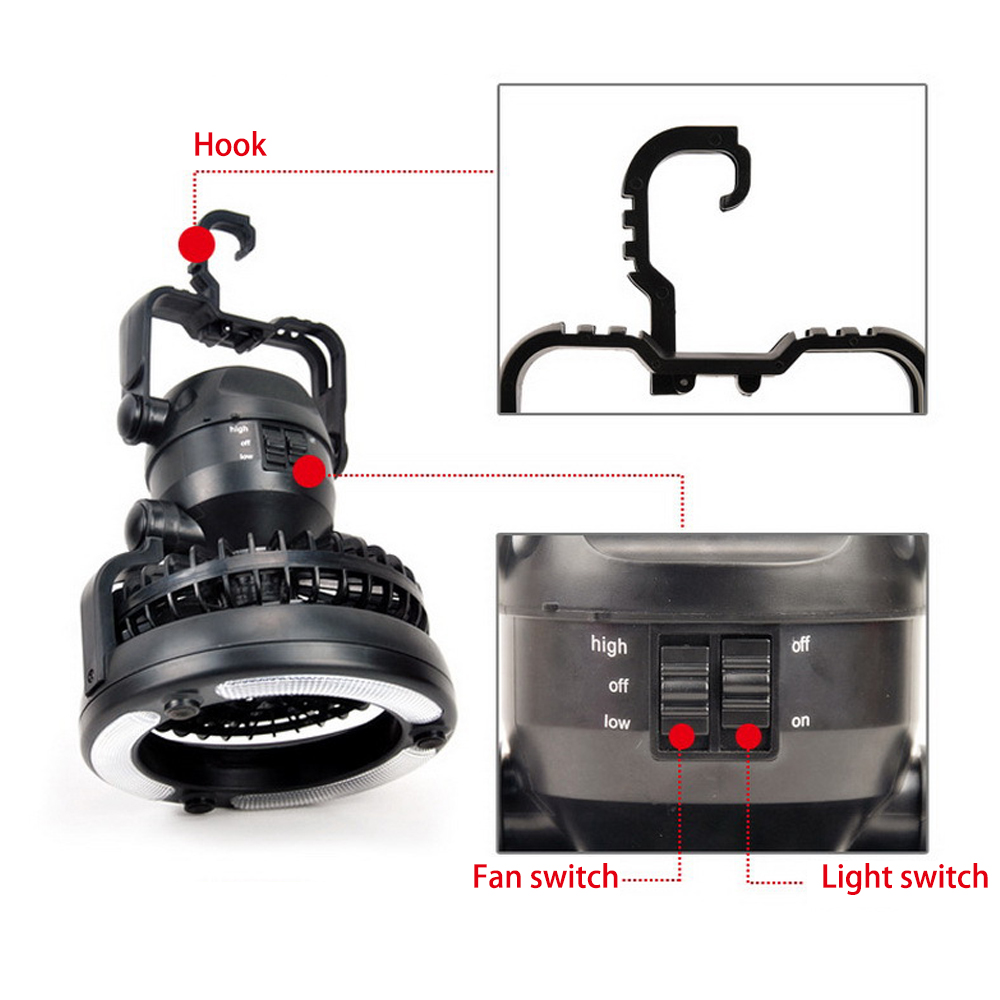 2 In 1 Tragbare LED Camping Laterne Mit 18 LED Taschenlampe Decke Fan Für Outdoor Wandern Angeln Stromausfälle Und Notfälle zelt 2 In 1 Tragbare LED Camping Laterne Mit 18 LED Taschenlampe Decke Fan Für Outdoor Wandern Angeln Stromausfälle Und Notfälle zelt