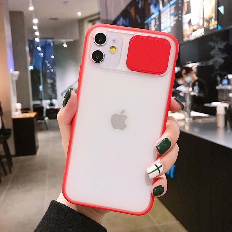 Slide Kamera Objektiv Schutz Telefon Fall Für iPhone 11 11 Pro Max XR XS Max 6S 7 8 Plus X Matte Transparent Weiche Rückseitige Abdeckung Shell Slide Kamera Objektiv Schutz Telefon Fall Für iPhone 11 11 Pro Max XR XS Max 6S 7 8 Plus X Matte Transparent Weiche Rückseitige Abdeckung Shell