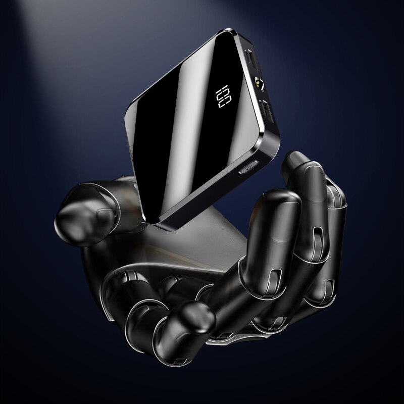 20000mAh Tragbare Mini Power Bank Spiegel Bildschirm Led-anzeige Power Externe Batterie Pack Poverbank Für Smart Handy 20000mAh Tragbare Mini Power Bank Spiegel Bildschirm Led-anzeige Power Externe Batterie Pack Poverbank Für Smart Handy