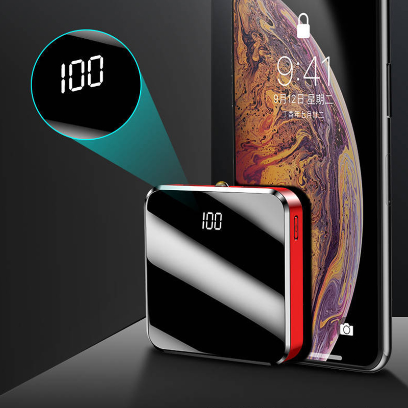 20000mAh Tragbare Mini Power Bank Spiegel Bildschirm Led-anzeige Power Externe Batterie Pack Poverbank Für Smart Handy 20000mAh Tragbare Mini Power Bank Spiegel Bildschirm Led-anzeige Power Externe Batterie Pack Poverbank Für Smart Handy