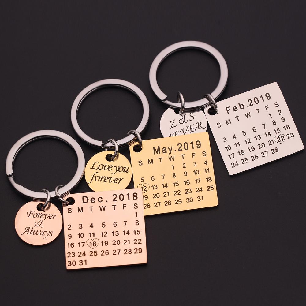 Personalisierte Kalender Schlüsselbund Edelstahl Hervorgehoben mit Herz Datum Gravieren Datum Geburtstag Hochzeitstag Geschenk Personalisierte Kalender Schlüsselbund Edelstahl Hervorgehoben mit Herz Datum Gravieren Datum Geburtstag Hochzeitstag Geschenk