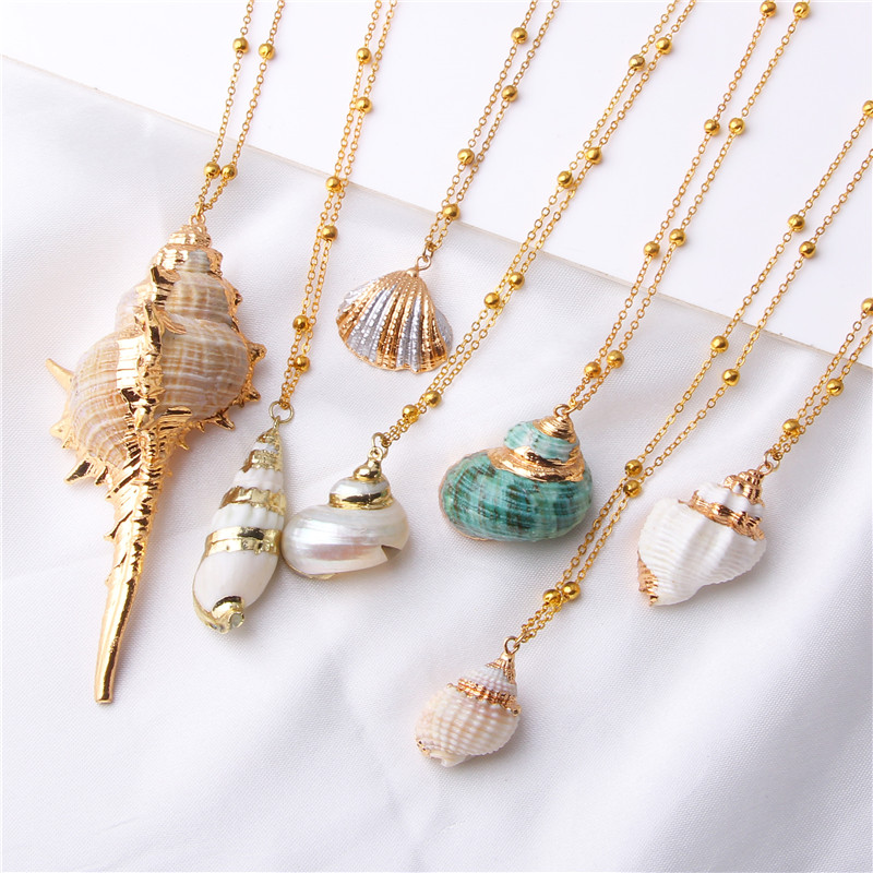 2019 Boho Conch Shell Halskette Meer Strand Shell Anhänger Halskette Für Frauen Collier Femme Shell Kauri Sommer Schmuck Böhmischen 2019 Boho Conch Shell Halskette Meer Strand Shell Anhänger Halskette Für Frauen Collier Femme Shell Kauri Sommer Schmuck Böhmischen