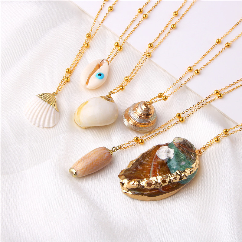 2019 Boho Conch Shell Halskette Meer Strand Shell Anhänger Halskette Für Frauen Collier Femme Shell Kauri Sommer Schmuck Böhmischen 2019 Boho Conch Shell Halskette Meer Strand Shell Anhänger Halskette Für Frauen Collier Femme Shell Kauri Sommer Schmuck Böhmischen