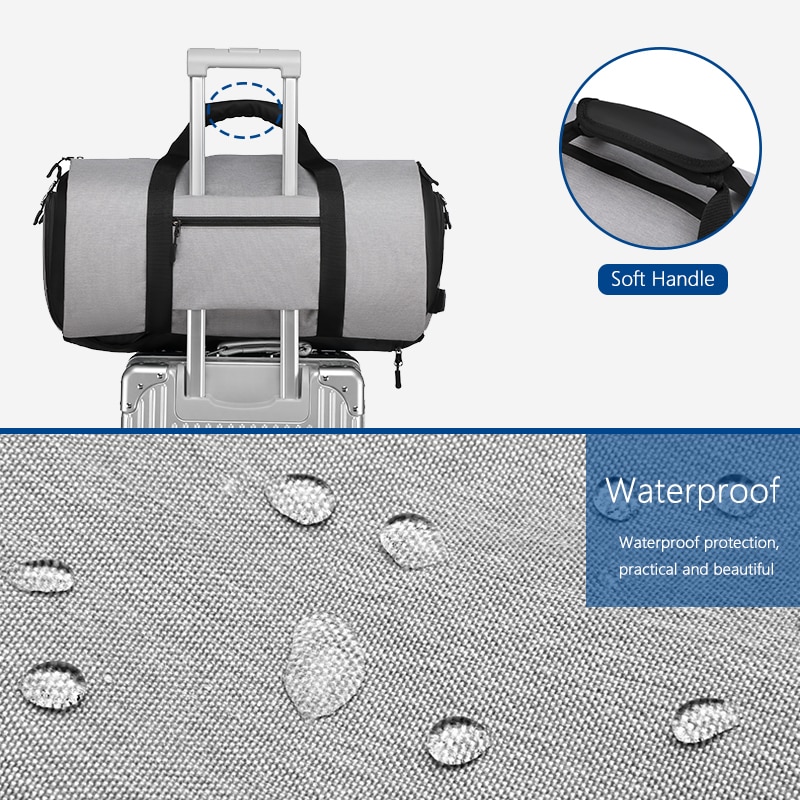 OZUKO Multifunktions Große Kapazität Männer Reisetasche Wasserdichte Duffle Tasche für Reise Anzug Lagerung Hand Gepäck Taschen mit Schuh Beutel OZUKO Multifunktions Große Kapazität Männer Reisetasche Wasserdichte Duffle Tasche für Reise Anzug Lagerung Hand Gepäck Taschen mit Schuh Beutel