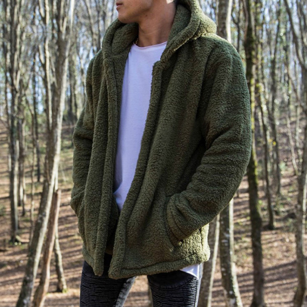 Winter Warme Männer Winter Dicke Hoodies Tops Flauschigen Fleece Pelz Jacke Mit Kapuze Mantel Oberbekleidung Langarm Strickjacken Winter Warme Männer Winter Dicke Hoodies Tops Flauschigen Fleece Pelz Jacke Mit Kapuze Mantel Oberbekleidung Langarm Strickjacken