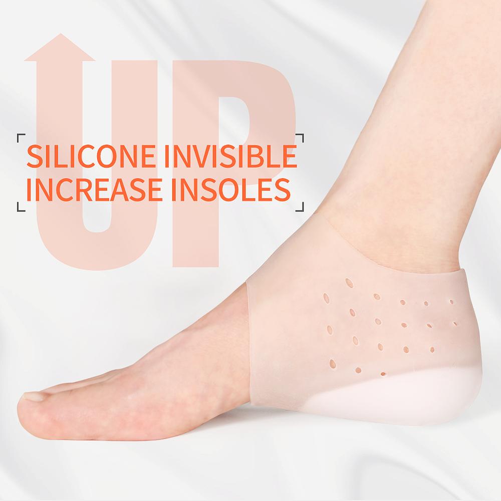 3ANGNI Invisible Höhe Erhöhen Socken Frauen Männer Ferse Pads Silikon Gel Lift Einlegesohlen Kleid In Socken Gebrochener Fuß Haut pflege Werkzeug 3ANGNI Invisible Höhe Erhöhen Socken Frauen Männer Ferse Pads Silikon Gel Lift Einlegesohlen Kleid In Socken Gebrochener Fuß Haut pflege Werkzeug
