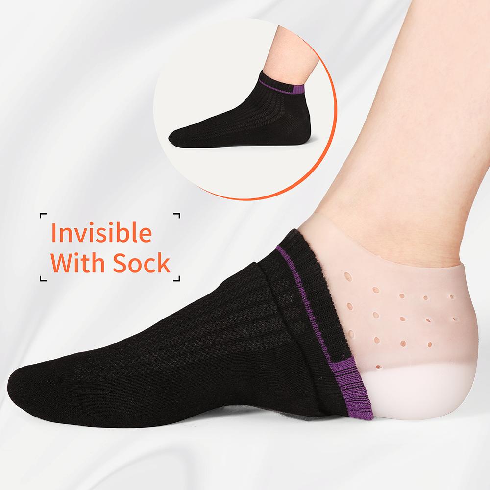 3ANGNI Invisible Höhe Erhöhen Socken Frauen Männer Ferse Pads Silikon Gel Lift Einlegesohlen Kleid In Socken Gebrochener Fuß Haut pflege Werkzeug 3ANGNI Invisible Höhe Erhöhen Socken Frauen Männer Ferse Pads Silikon Gel Lift Einlegesohlen Kleid In Socken Gebrochener Fuß Haut pflege Werkzeug