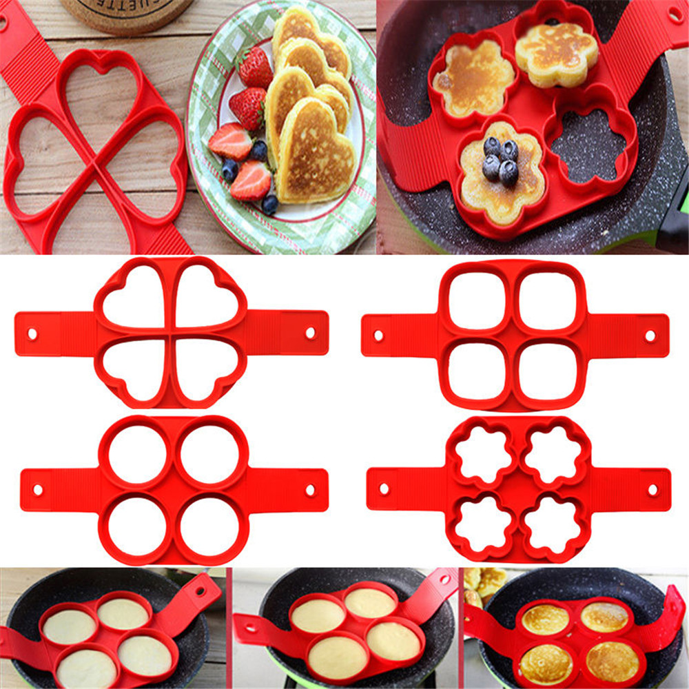 1Pcs Silikon Non Stick Fantastische Egg Pancake Maker Ring Küche Backen Omelett Formen Flip herd Ei Ring Form 1Pcs Silikon Non Stick Fantastische Egg Pancake Maker Ring Küche Backen Omelett Formen Flip herd Ei Ring Form