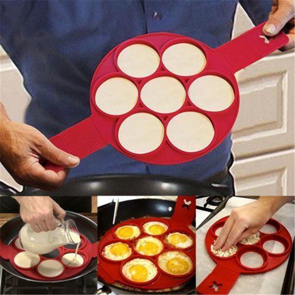 1Pcs Silikon Non Stick Fantastische Egg Pancake Maker Ring Küche Backen Omelett Formen Flip herd Ei Ring Form 1Pcs Silikon Non Stick Fantastische Egg Pancake Maker Ring Küche Backen Omelett Formen Flip herd Ei Ring Form