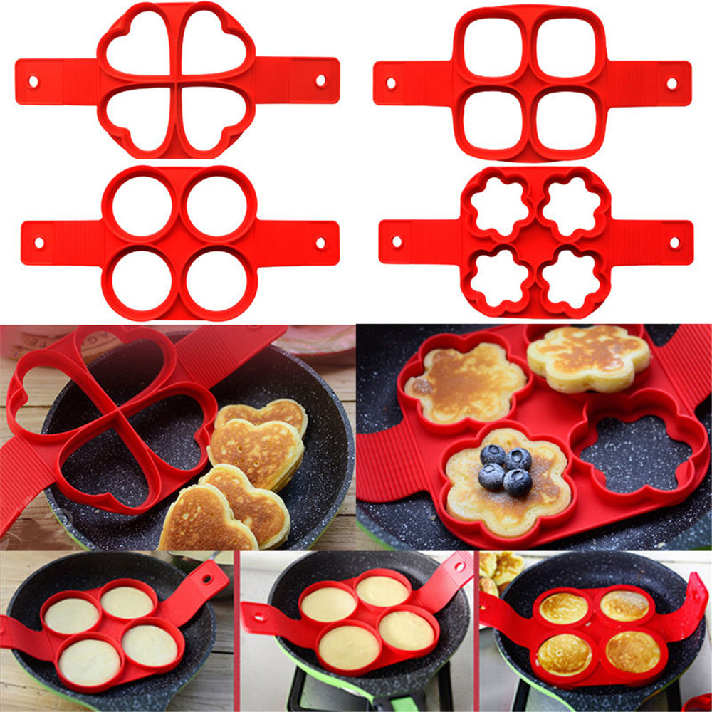 1Pcs Silikon Non Stick Fantastische Egg Pancake Maker Ring Küche Backen Omelett Formen Flip herd Ei Ring Form 1Pcs Silikon Non Stick Fantastische Egg Pancake Maker Ring Küche Backen Omelett Formen Flip herd Ei Ring Form