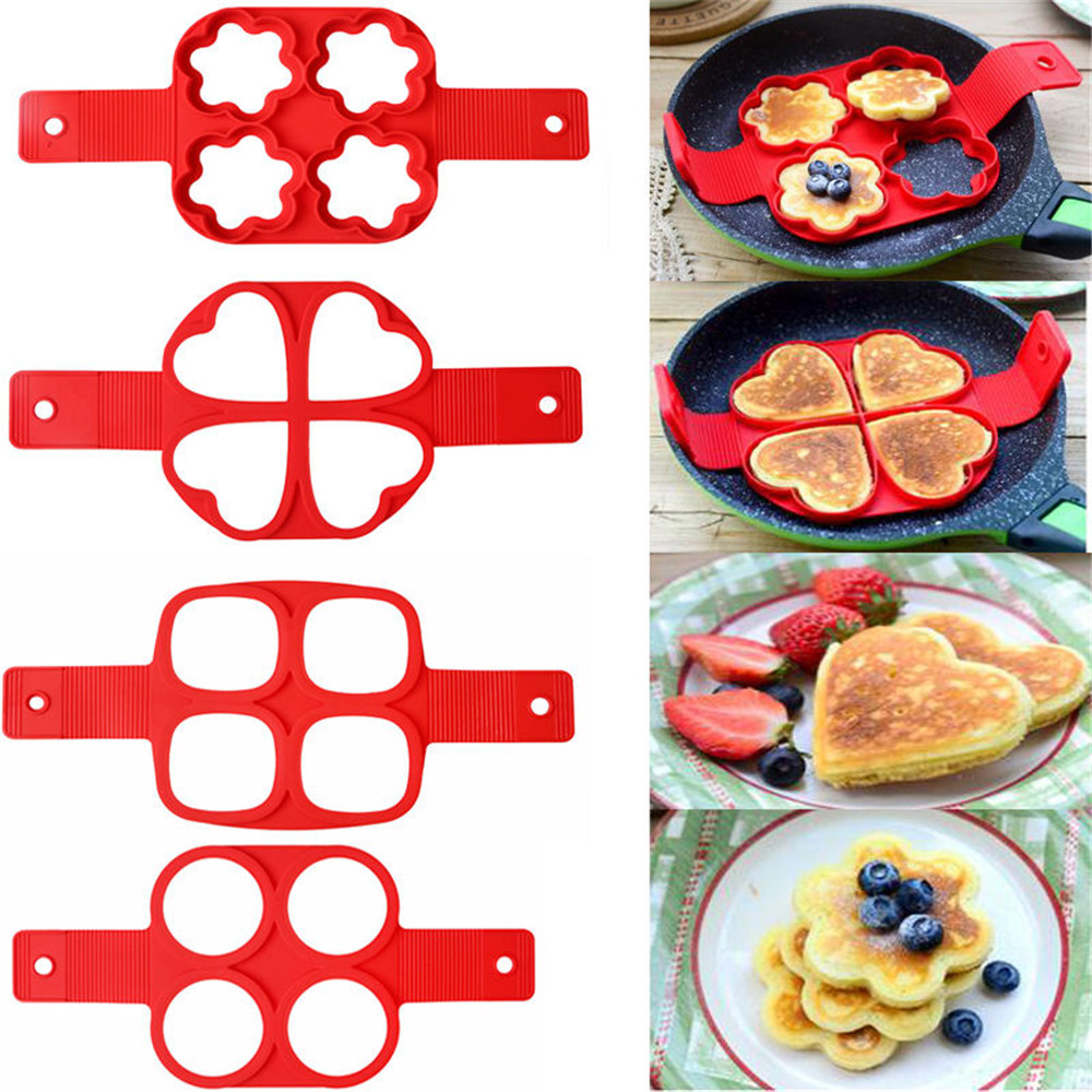 1Pcs Silikon Non Stick Fantastische Egg Pancake Maker Ring Küche Backen Omelett Formen Flip herd Ei Ring Form 1Pcs Silikon Non Stick Fantastische Egg Pancake Maker Ring Küche Backen Omelett Formen Flip herd Ei Ring Form