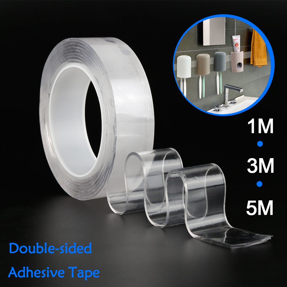 1/2/3/5m Wiederverwendbare Doppelseitiges Klebeband Nano Spurlose Band Abnehmbare Aufkleber Adhesive Schleife festplatten Krawatte Kleber Gadget 1/2/3/5m Wiederverwendbare Doppelseitiges Klebeband Nano Spurlose Band Abnehmbare Aufkleber Adhesive Schleife festplatten Krawatte Kleber Gadget