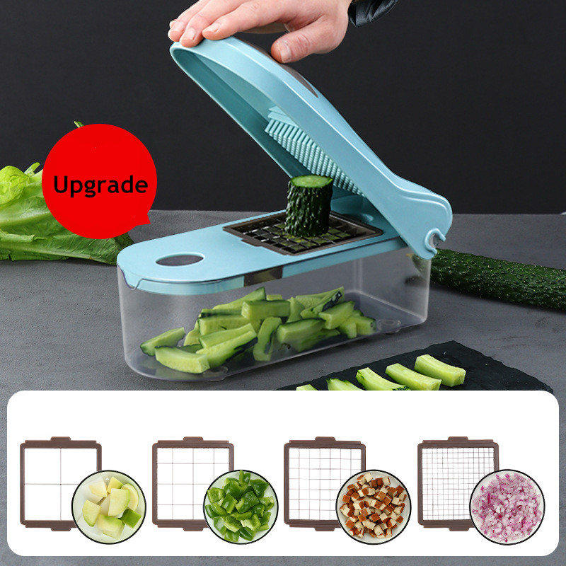 LMETJMA Zwiebel Chopper Pro Gemüse Chopper Mandoline Slicer Dicer Mit 8 Austauschbare Klingen Veggie Chopper Cutter KC0151 LMETJMA Zwiebel Chopper Pro Gemüse Chopper Mandoline Slicer Dicer Mit 8 Austauschbare Klingen Veggie Chopper Cutter KC0151