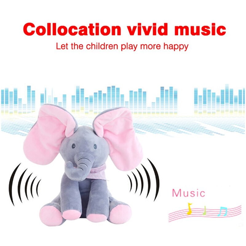 Stofftier Spielzeug Plüsch Elefant Puppe Spielen Elektrische Musik Bildung Geburtstag Weihnachten Thanksgiving Geschenke Für Kinder Kinder Stofftier Spielzeug Plüsch Elefant Puppe Spielen Elektrische Musik Bildung Geburtstag Weihnachten Thanksgiving Geschenke Für Kinder Kinder