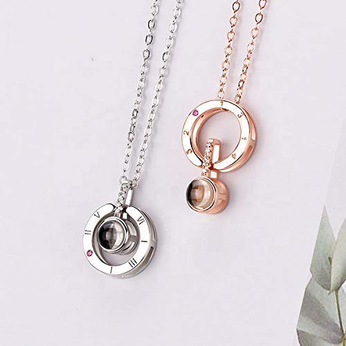 Collier Pendentif Projection 100 Langues Projection Sur Pendentif Onyx Rond  Mémoire Aimante Collier Clavicule Cadeau Saint Valentin - Bijoux Et  Accessoires - Temu France